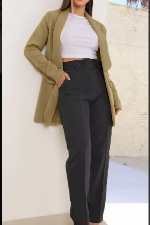 Calça Alfaiataria e Blazer Moda Feminina Social